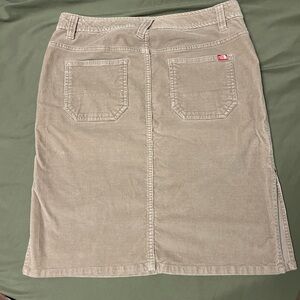 Tan Corduroy North Face Skirt